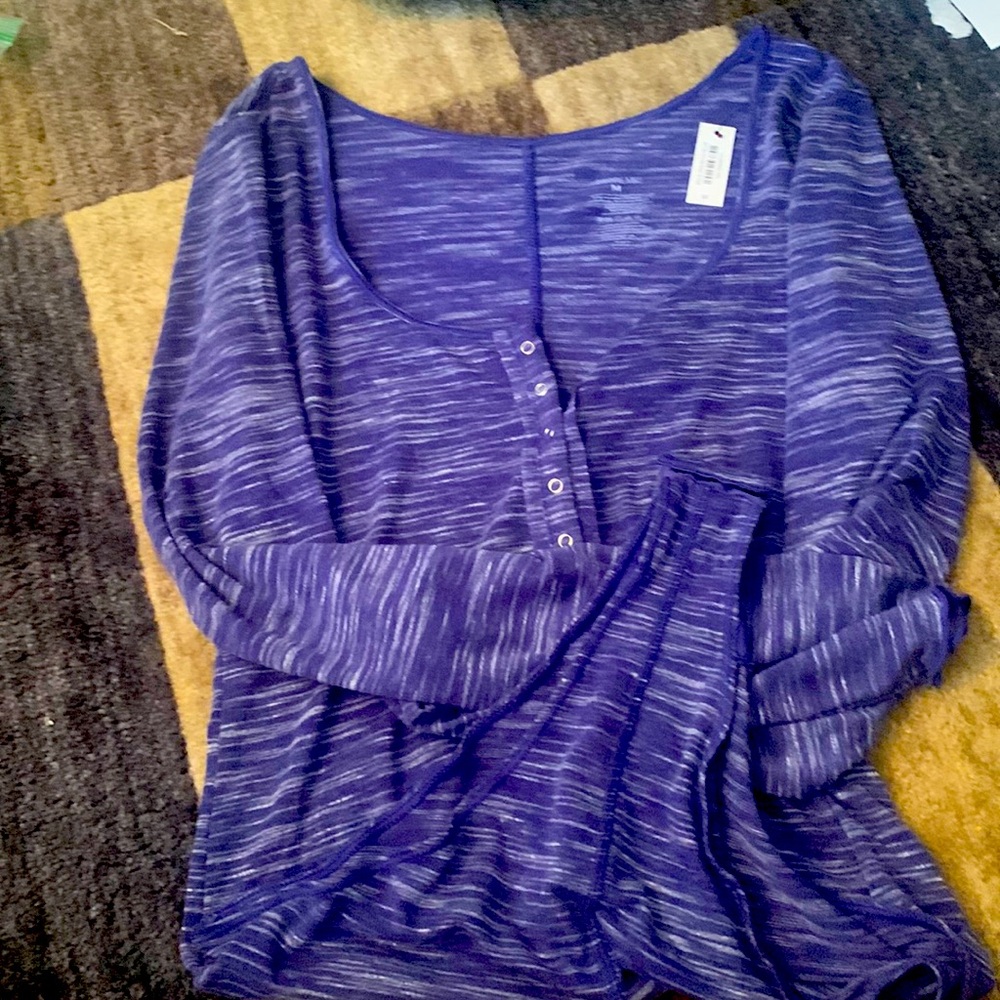 NWT AdoreMe Havyn bodysuit and matching short set, medium, Heather blue
